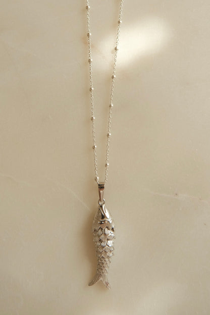 Collier Fish argent