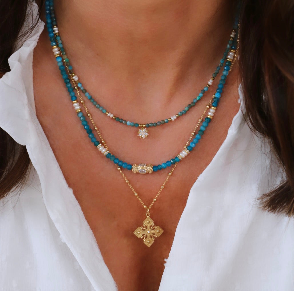 Collier Johan pierre Apatite